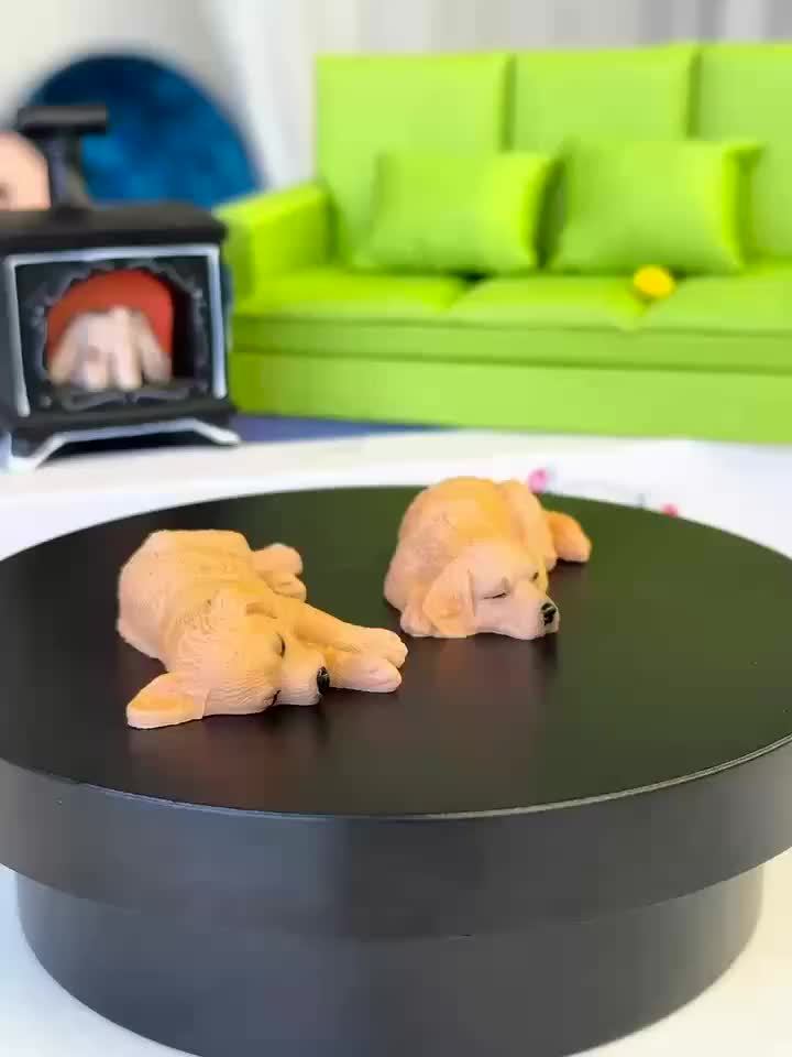 Golden Retriever Creative Simulation Car Ornament Cute Puppy Auto Decor For Center Console\u002FRearview Mirror Decoration Unisex Home And Vehicle Use