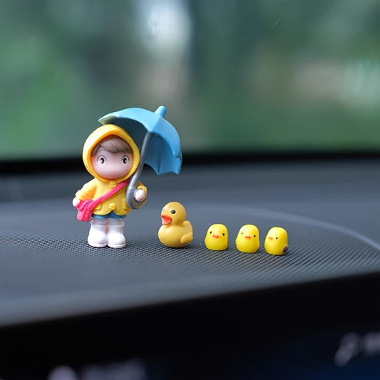 5pcs Lovely Girl Car Decoration,Car Center Console & Dashboard Decoration, Car Interior Accessories,Home &Office Decoration,Creative gifts