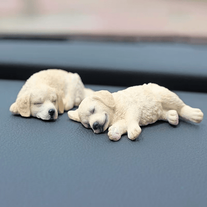 Golden Retriever Creative Simulation Car Ornament Cute Puppy Auto Decor For Center Console\u002FRearview Mirror Decoration Unisex Home And Vehicle Use