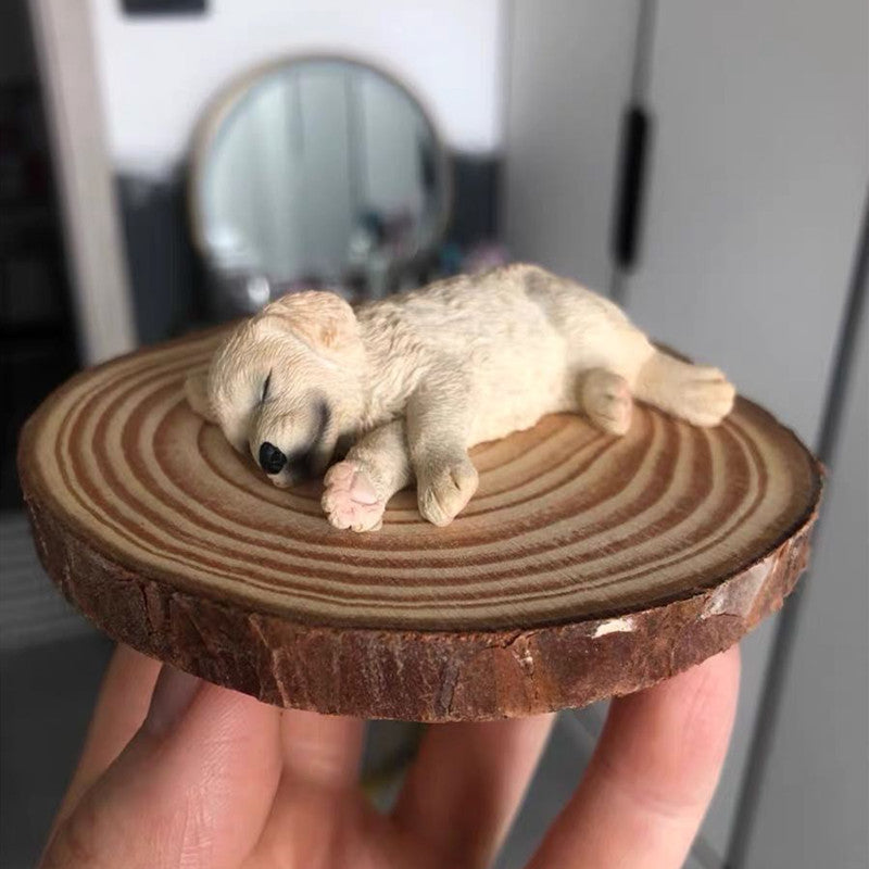 Golden Retriever Creative Simulation Car Ornament Cute Puppy Auto Decor For Center Console\u002FRearview Mirror Decoration Unisex Home And Vehicle Use