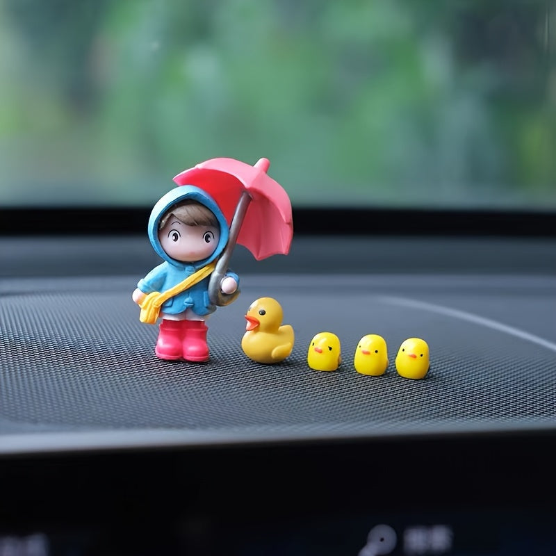 5pcs Lovely Girl Car Decoration,Car Center Console & Dashboard Decoration, Car Interior Accessories,Home &Office Decoration,Creative gifts