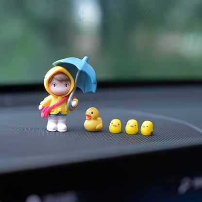 5pcs Lovely Girl Car Decoration,Car Center Console & Dashboard Decoration, Car Interior Accessories,Home &Office Decoration,Creative gifts