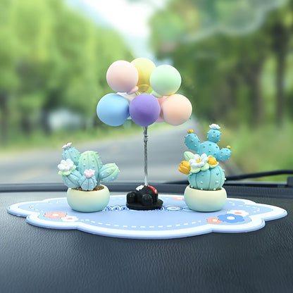 2025 New Mood Top Notch Car Ornament Cute Cartoon Frog Home Desktop Decoration Crafts Gifts