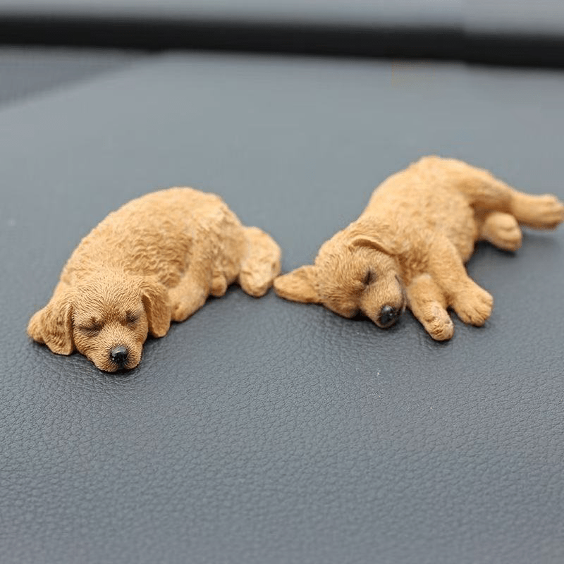 Golden Retriever Creative Simulation Car Ornament Cute Puppy Auto Decor For Center Console\u002FRearview Mirror Decoration Unisex Home And Vehicle Use